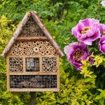 Insect house- hotel in a summer garden
